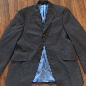 Banana Republic blazer gray with blue pinstripes